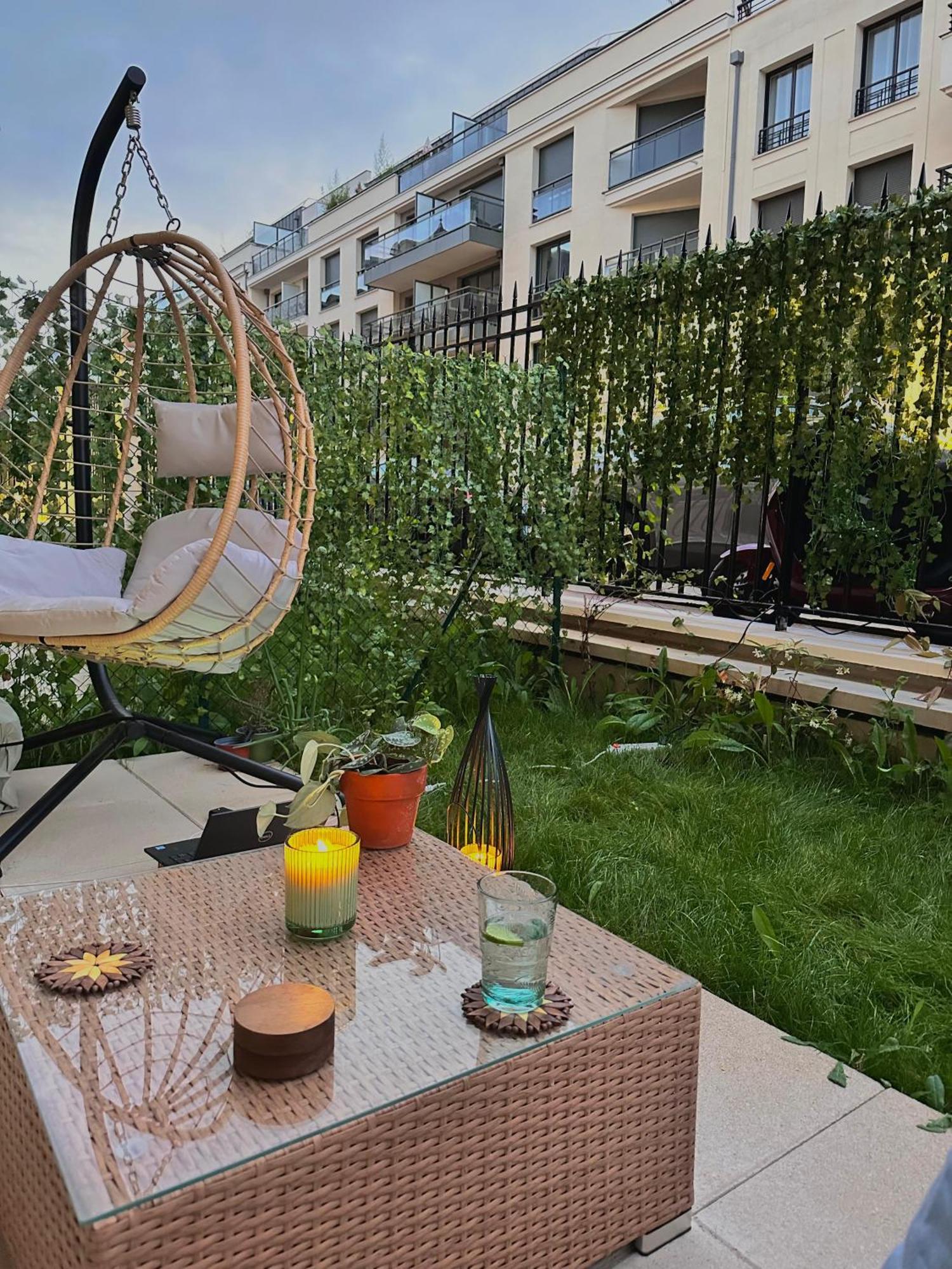 Cosy Summer Stay In Boho Style Apartment - 8 Mins From Paris Center - Garden And Underground Parking Clamart Eksteriør bilde